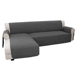 Sectional Couch Covers L Shape Reversible Sofa Slipcover Chaise Lounge Cover